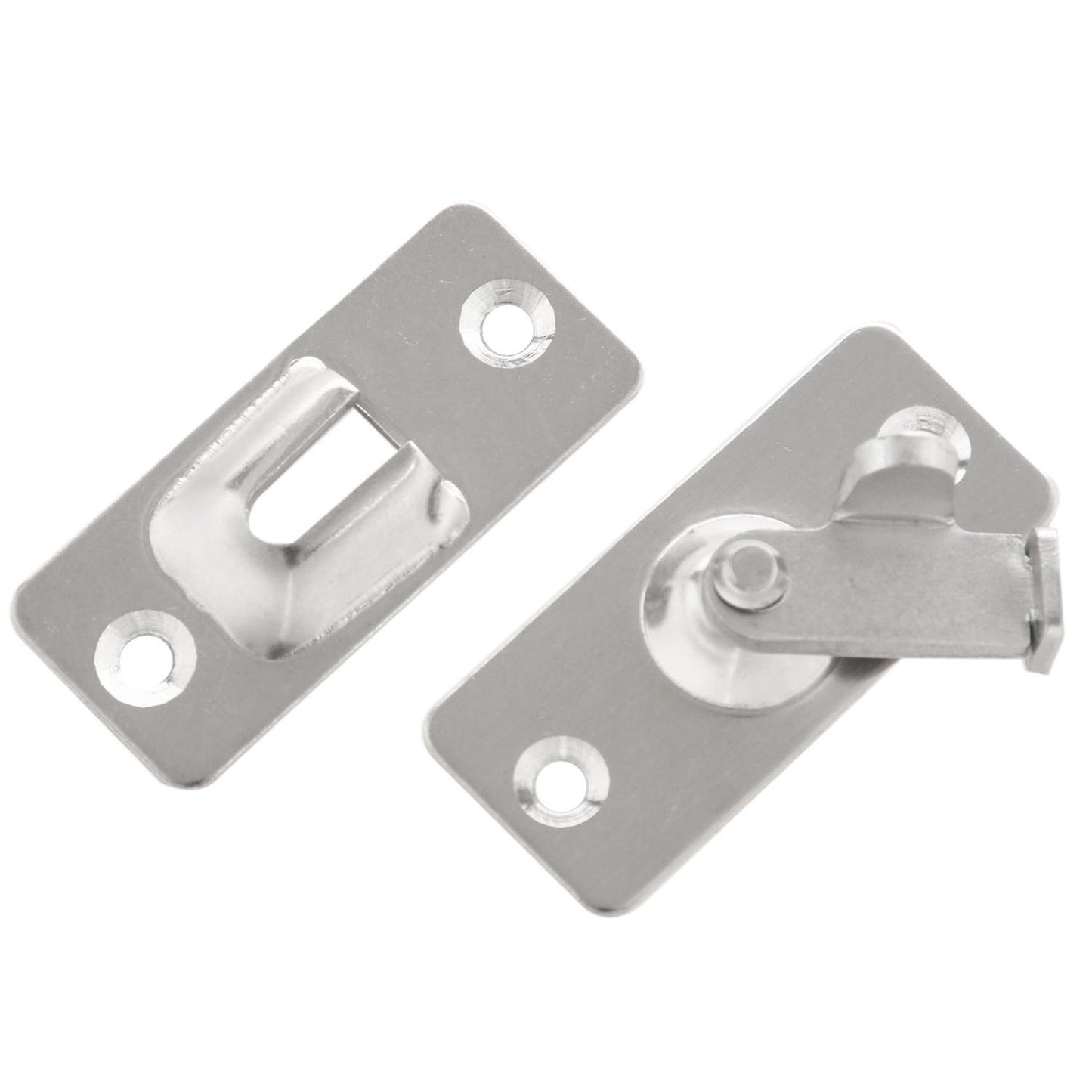 2x Right Angle Lock 90 Degree Door Buckle for Bathroom Barn Door