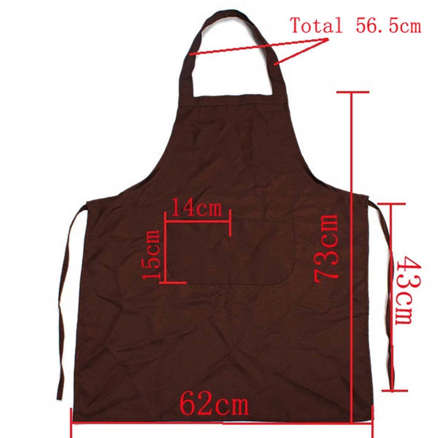 Plain Apron Front Pocket - Brown