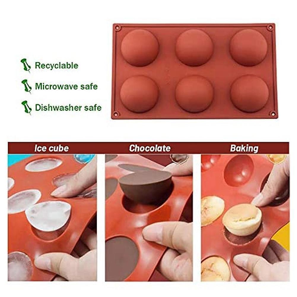 Hot Silicone Chocolate Molds, for Baking Diy, Medium Semi Sphere