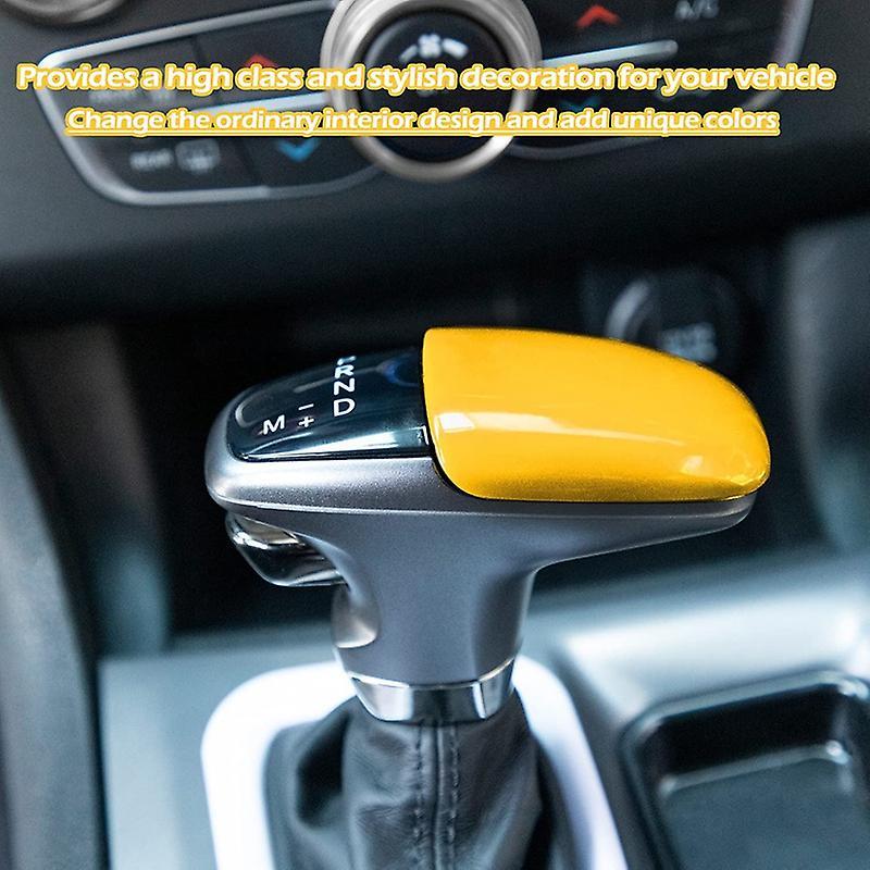 Gear Shift Trim Knob for Dodge Challenger Charger 2015-2021 (yellow)