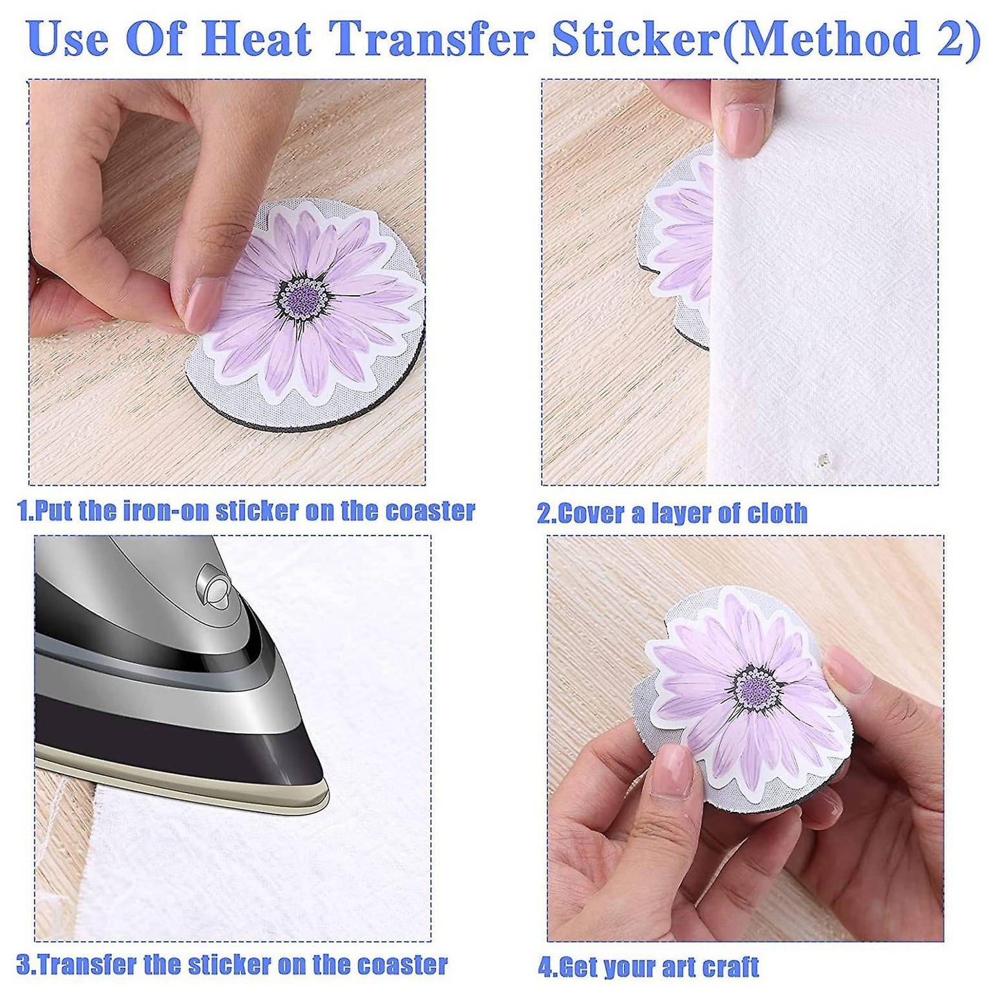 30pcs Sublimation Blank Car Coasters with Finger Notch for Diy Making