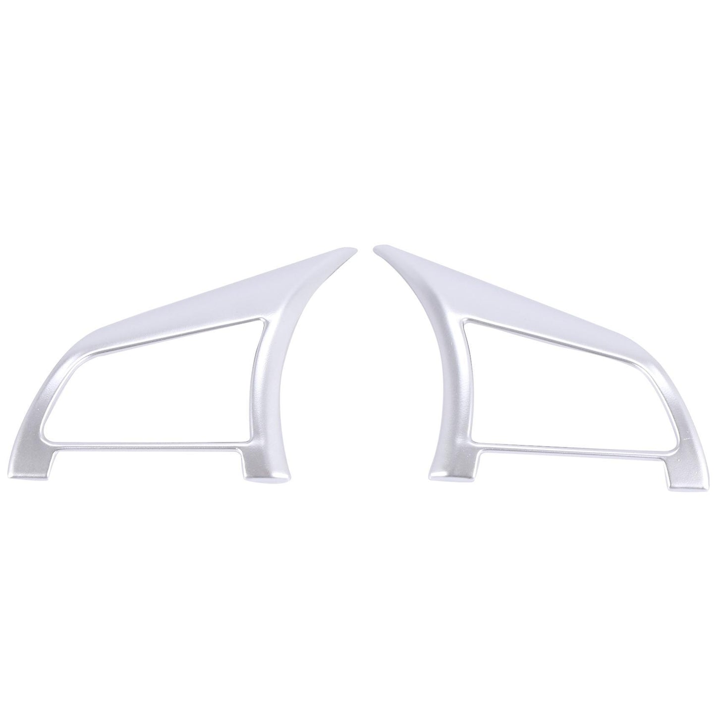 Abs Matte Steering Wheel Button Cover Trim Chrome Car Stickers