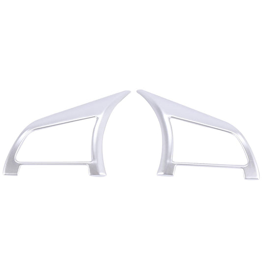 Abs Matte Steering Wheel Button Cover Trim Chrome Car Stickers