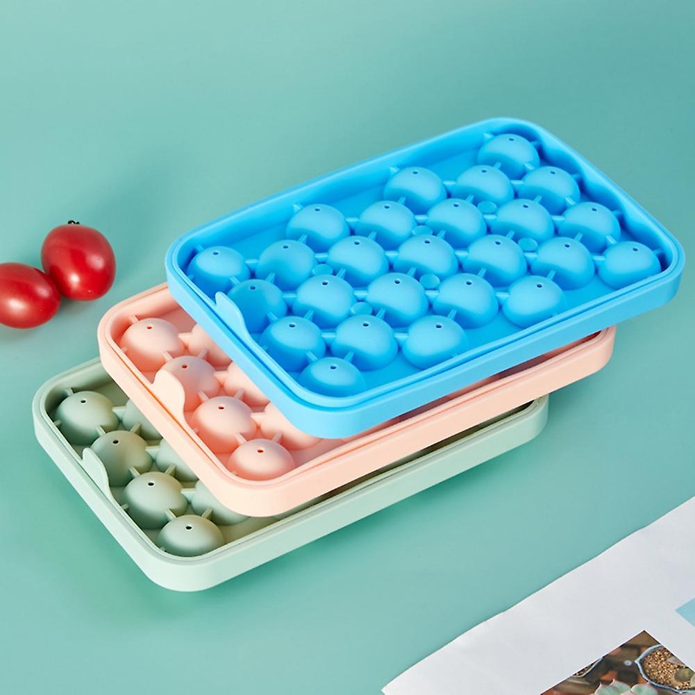 25 Grid Ice Cube Trays with Lids Ice Cube Mold Cube Bpa Free -blue