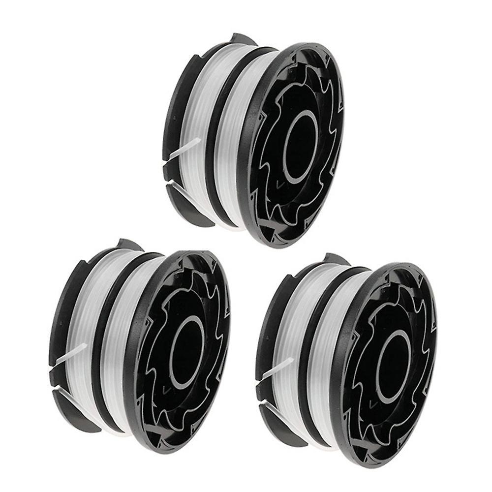 3 Pack String Trimmer Spools for Black+deacker Df-065 Df-065bkp Gh700