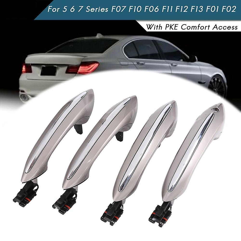 4x Outer Exterior Door Handle Set for -bmw 5 6 7 Series F07 F10 F11