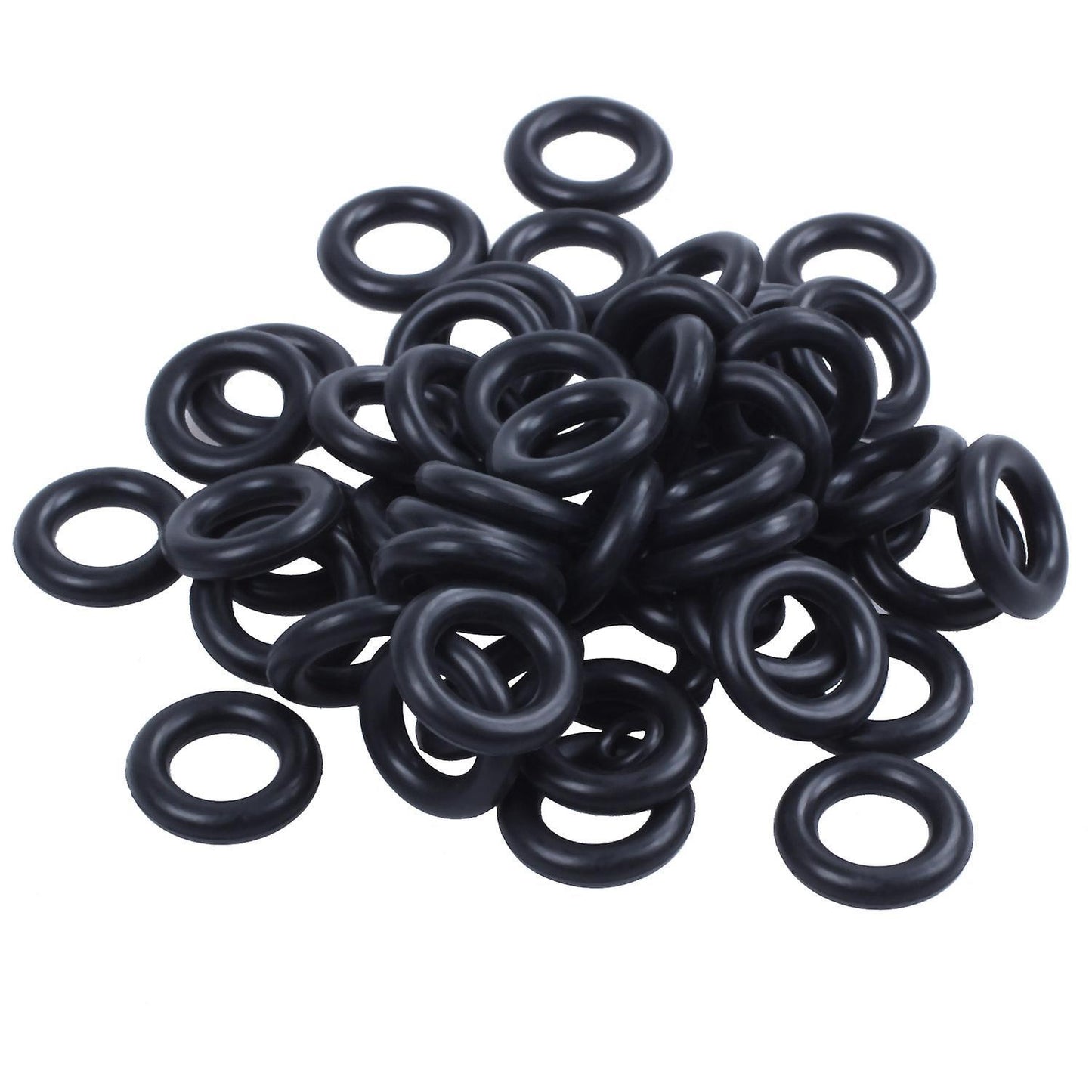 50x Black 16mm Od 9mm Inner Dia Nitrile Rubber O-ring Oil Seal Gasket