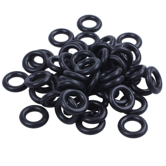 50x Black 16mm Od 9mm Inner Dia Nitrile Rubber O-ring Oil Seal Gasket