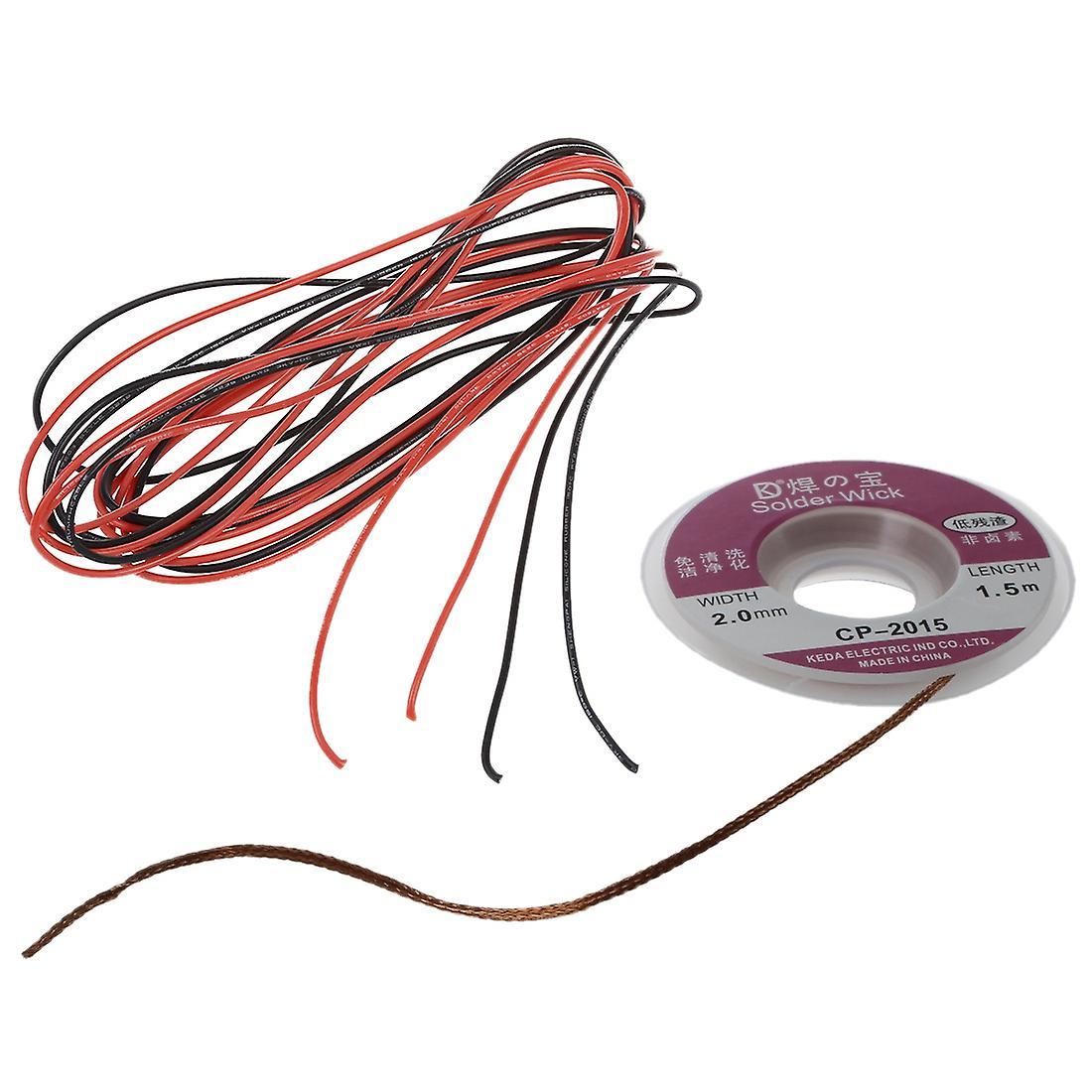 2pcs 2.0mm Solder Wick Remover Desoldering Braid Wire Sucker Cable