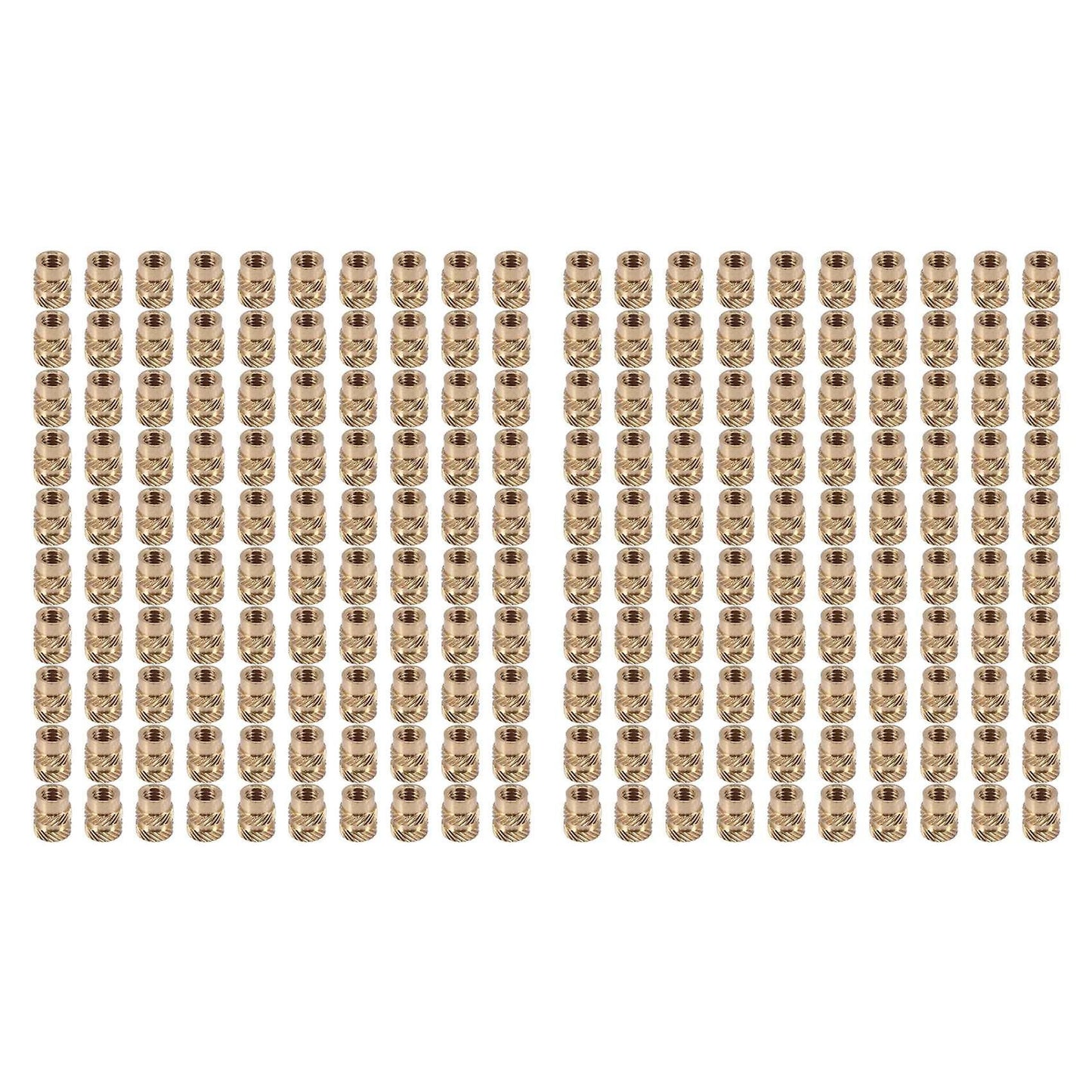 200pcs Thread Knurled Brass Threaded Embedment Nut for 3d Printer