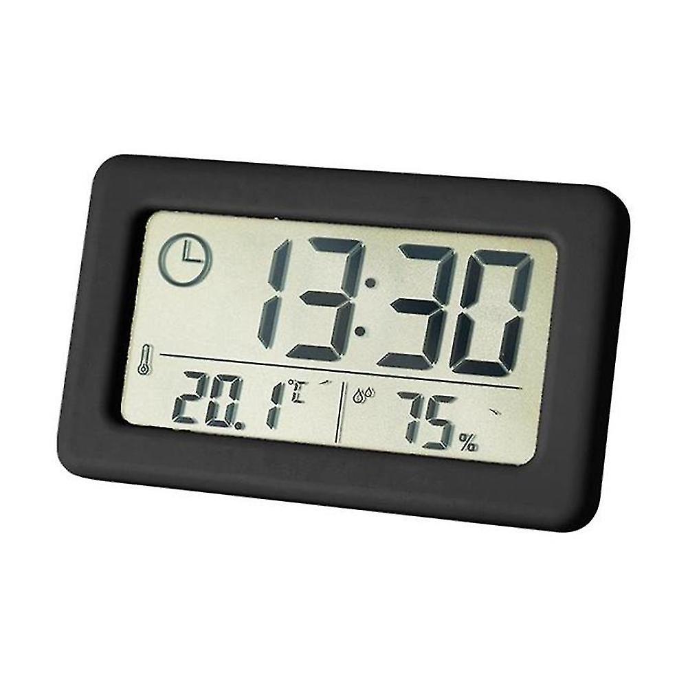 Led Digital Clock Electronic Digital Screen Desktop Clock -black