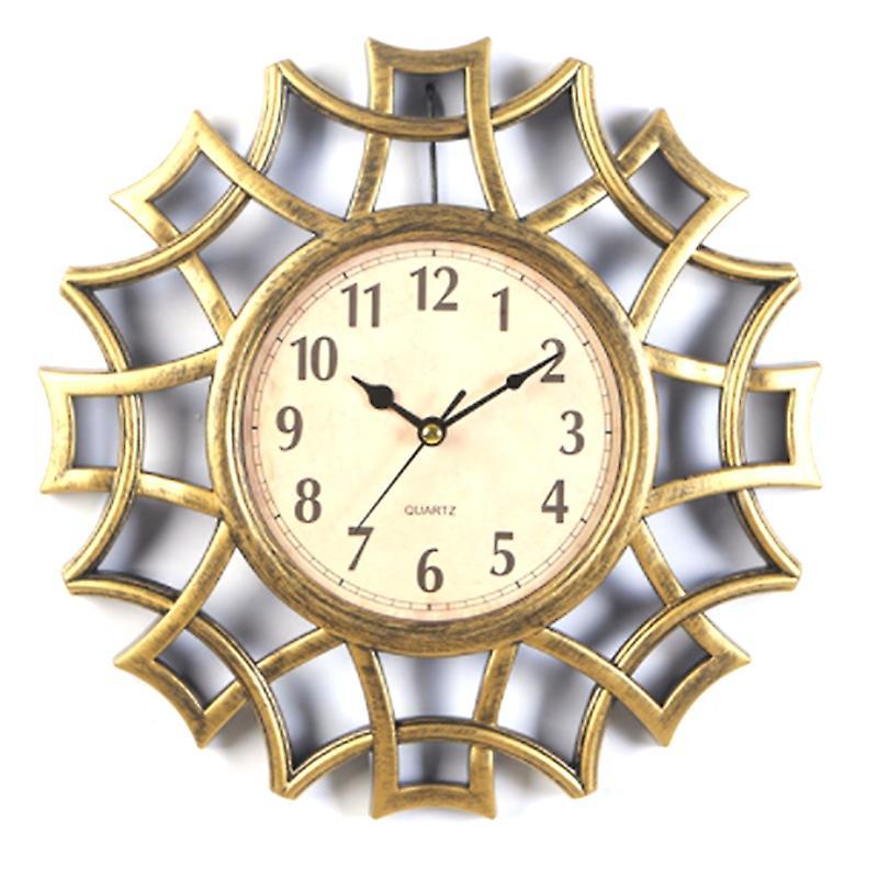 Abstract Wall Clock Numeral Geometric Wall Clock Quartz Gold