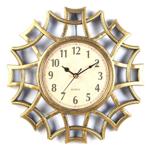 Abstract Wall Clock Numeral Geometric Wall Clock Quartz Gold