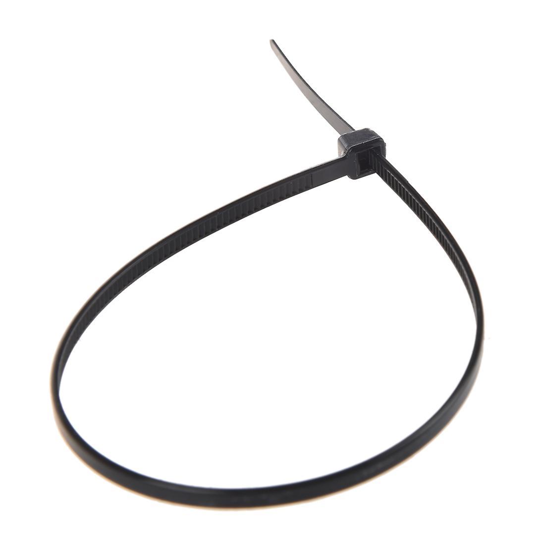 8" Plastic Cable Zip Ties 100-pack (black)