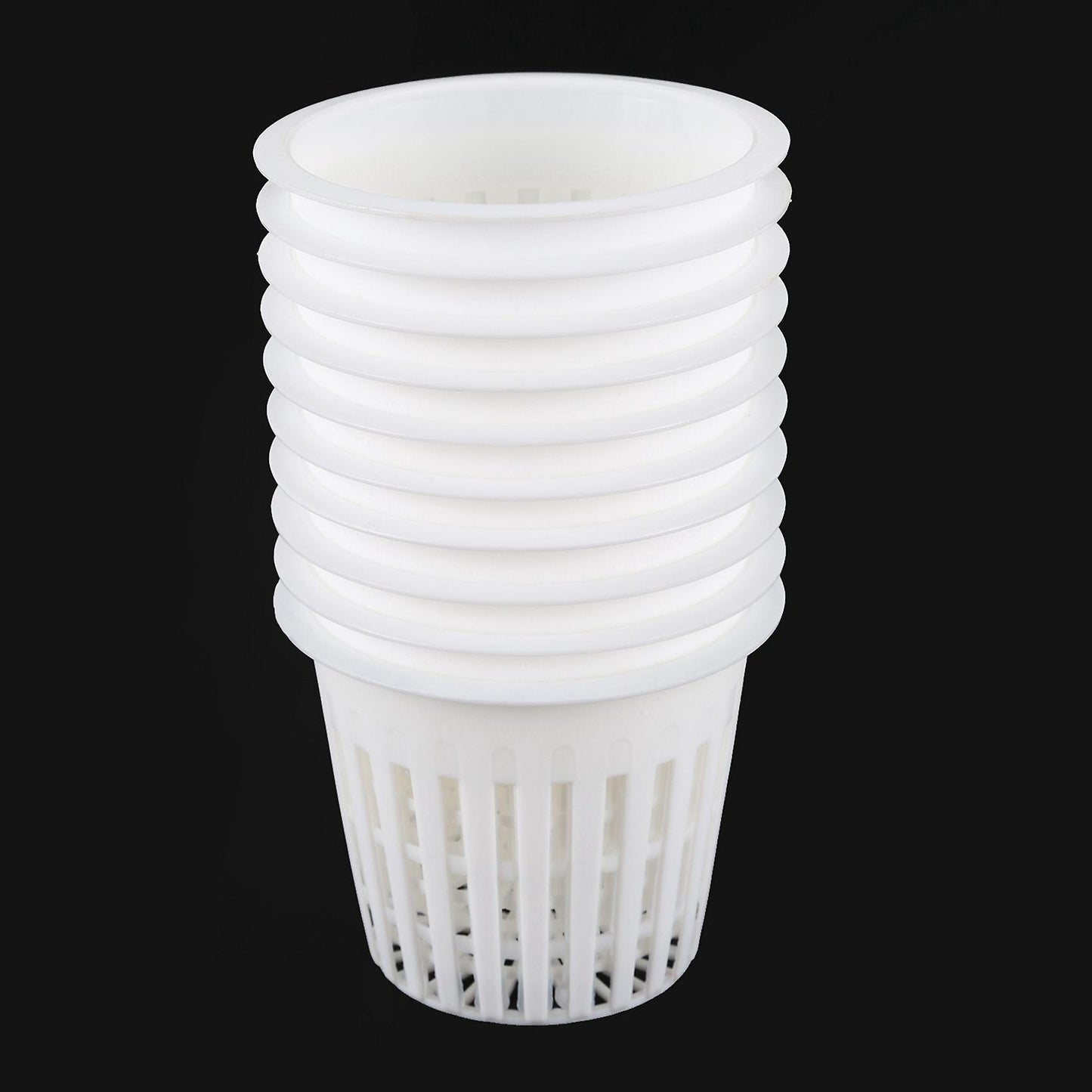 10pcs 3 Inch Mesh Pot Net Planting Basket Hydroponic White