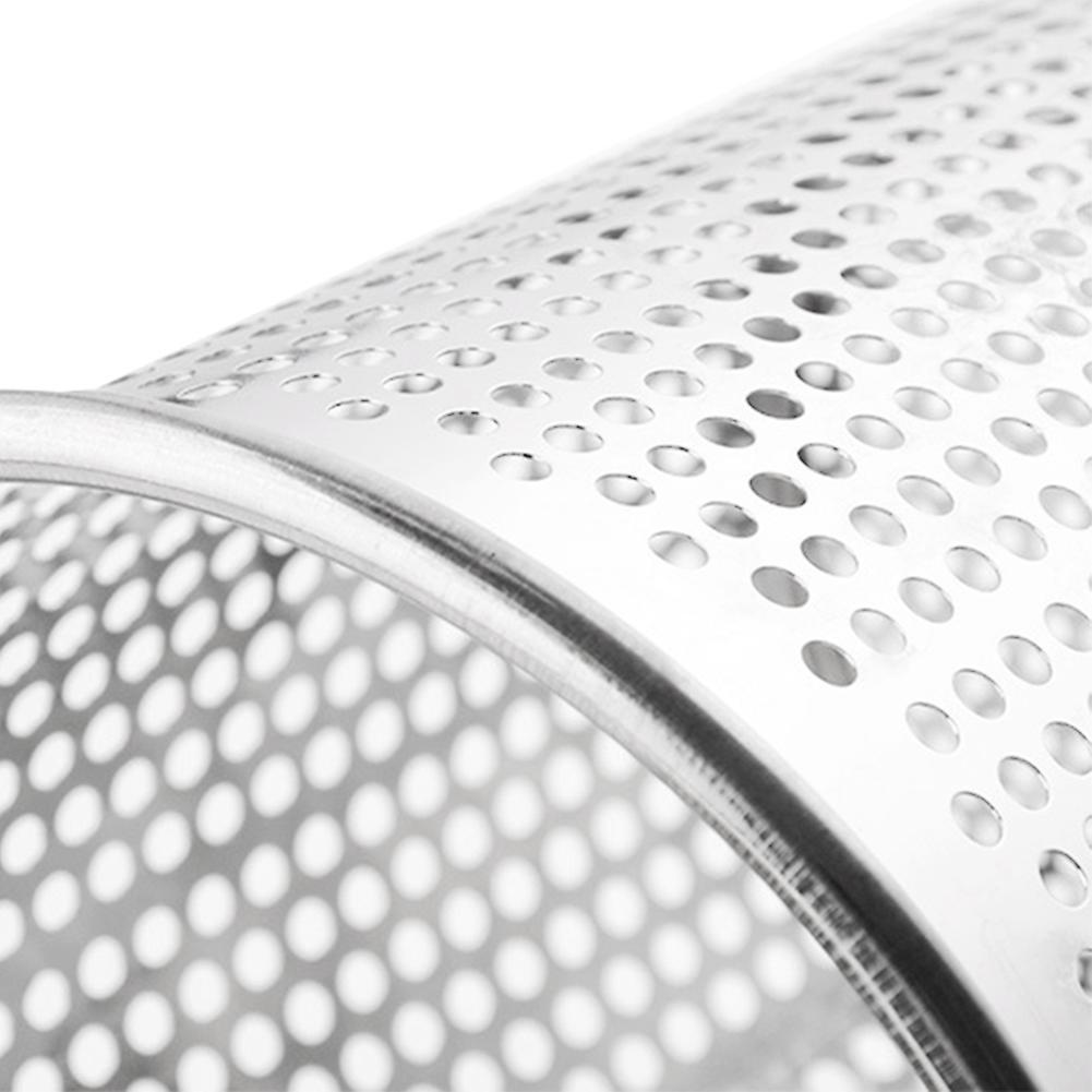 Stainless Steel Strainer Basket Wooden Handle Food Skimmer,12.5cm