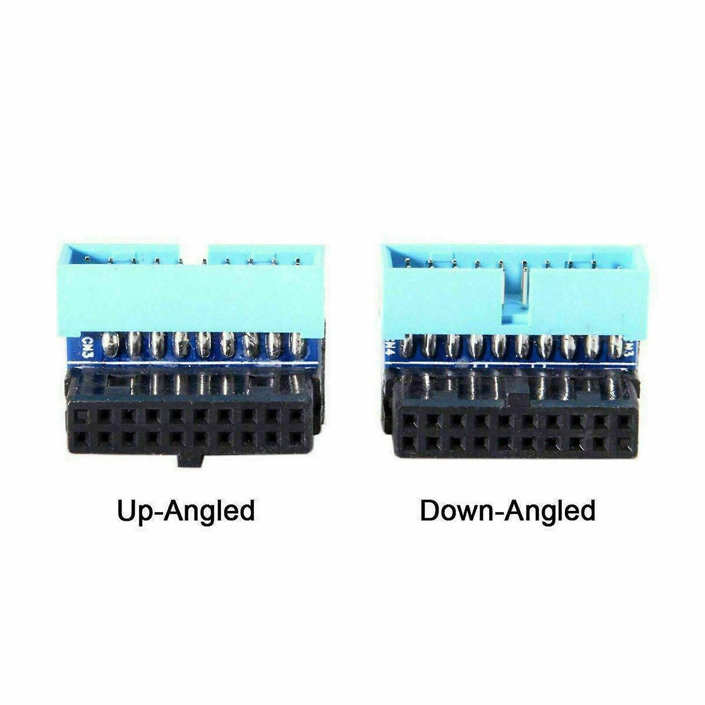 2pcs Usb 3.0 20pin Male to Female Extension Adapter for Motherboard