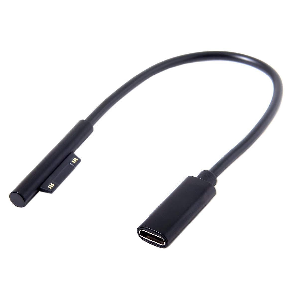 0.2m Usb-c Charging Cable for Surface Pro 6/5/4/3 Laptop 1/2, 45w 15v