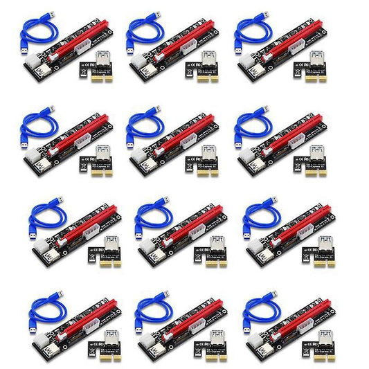 Pci-e Riser Led Express Cable 1x to 16x Image Riser Adapter Card