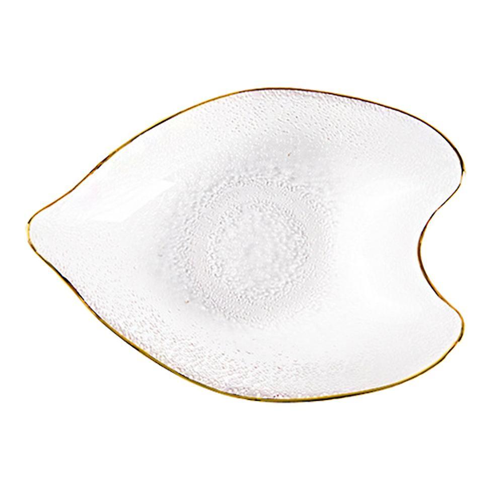Japanese Style Creative Gilt Glass Cherry Blossom Plate Salad Bowl C