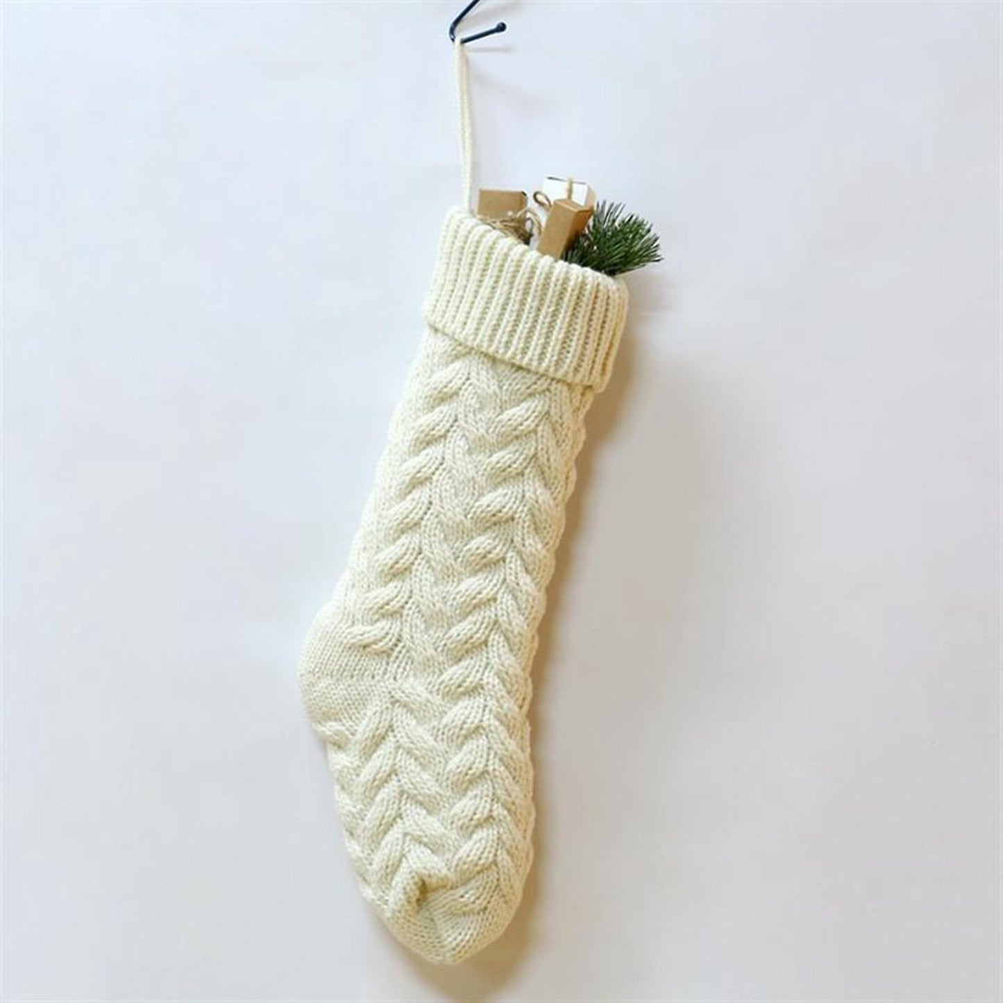 46cm Christmas Socks, Ornaments Knitted Woolen Ornaments Gift Red