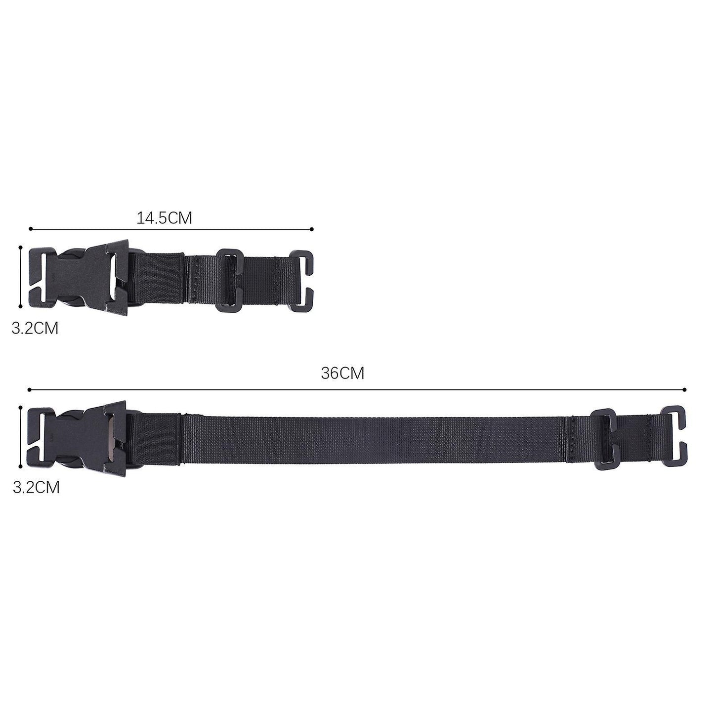 4pcs Molle Straps Backpack Vest Adapter Belts for Outdoor C