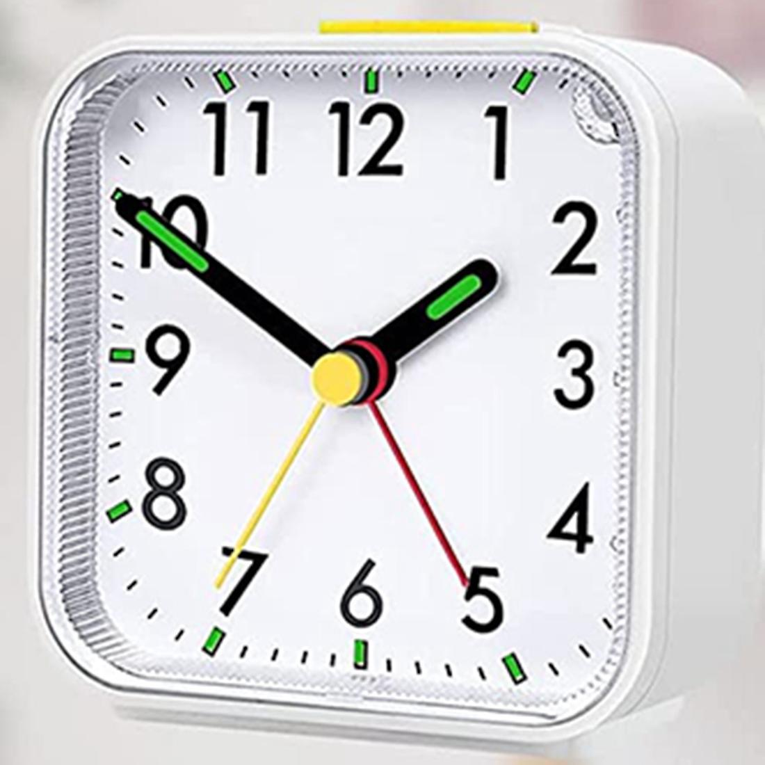 Alarm Clock Analog Silent No Ticking Alarm Clock Portable Alarm Clock