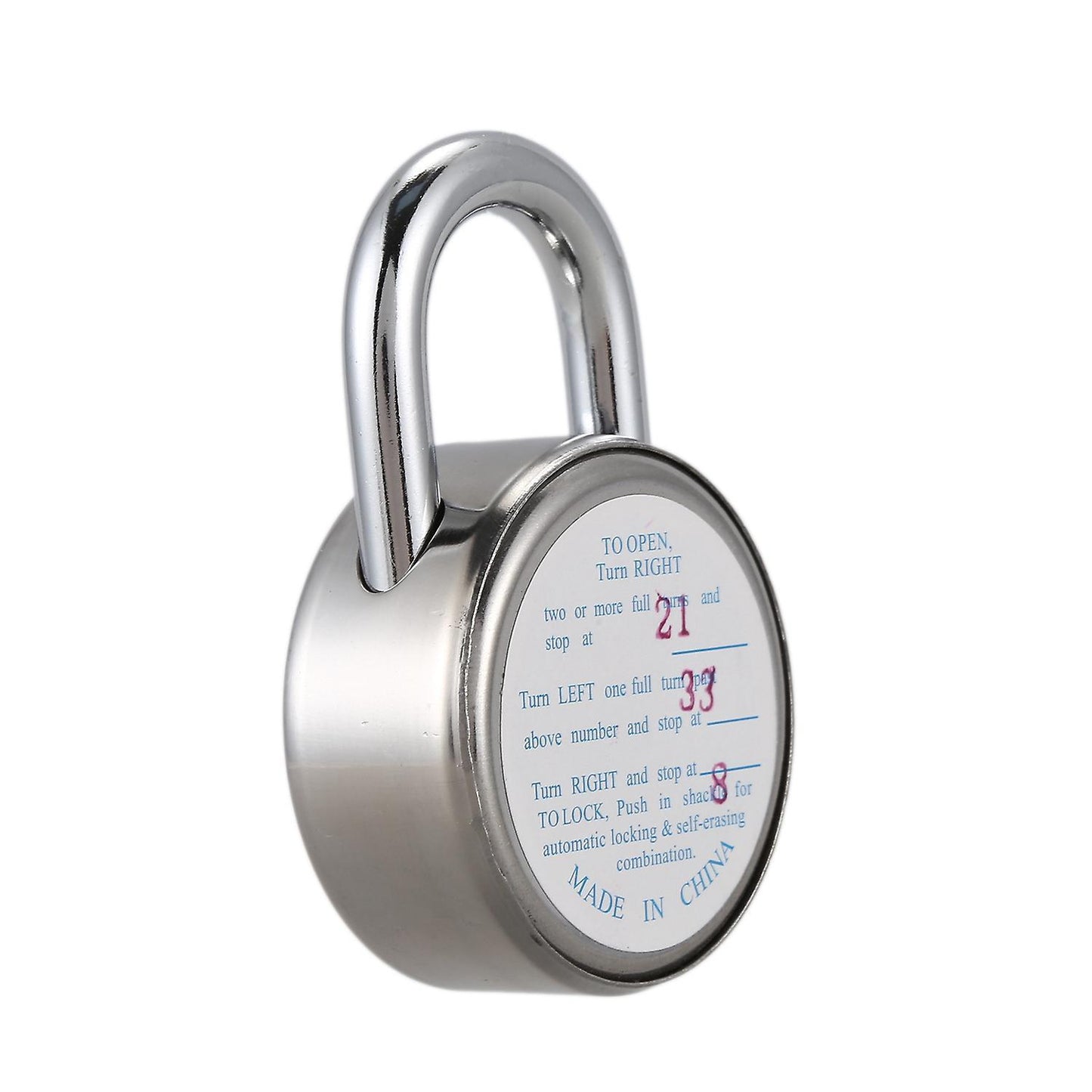 Master Coded Lock 50mm with Round Fixed Dial Combination Padlock Defender