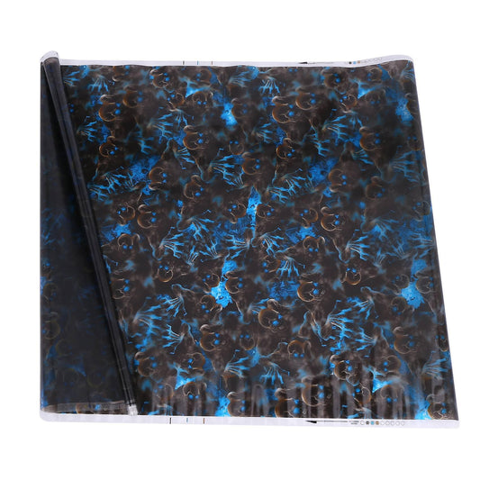 Blue Eyes Water Transfer Skull Film Pva Dipping Hydrographics 0.5mx2m