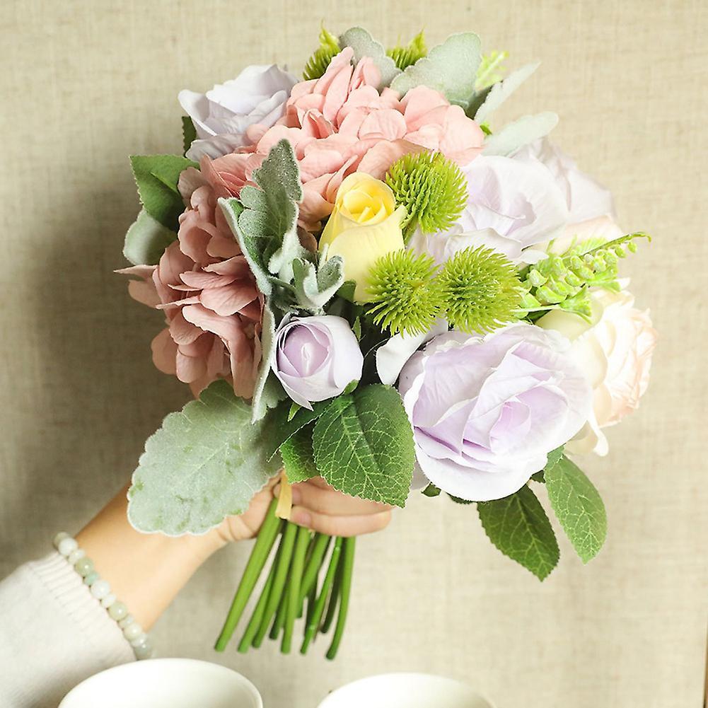 Fake Flower Wedding Golden Sasa Rose Bundle Artificial Flower