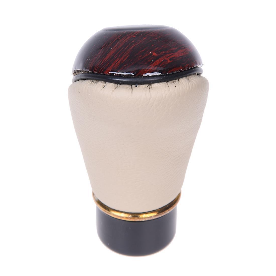 Universal Wood Grain Leather Shift Knob for Car-truck-hotrod Gear Manual Trans