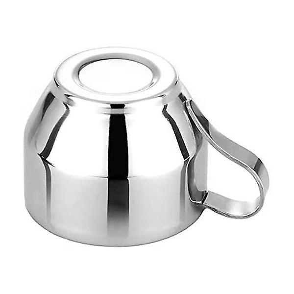 Set Of 6 Coffee Cup with Spoon Set,stainless Steel 125ml/4.2 Oz