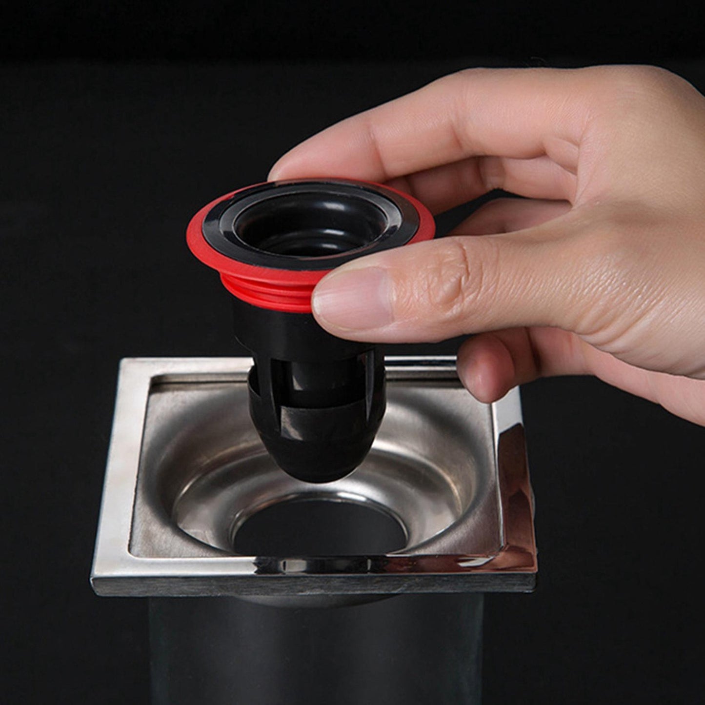 Toilet Deodorant Toilet Floor Drain Control Anti-odor Artifact, Black
