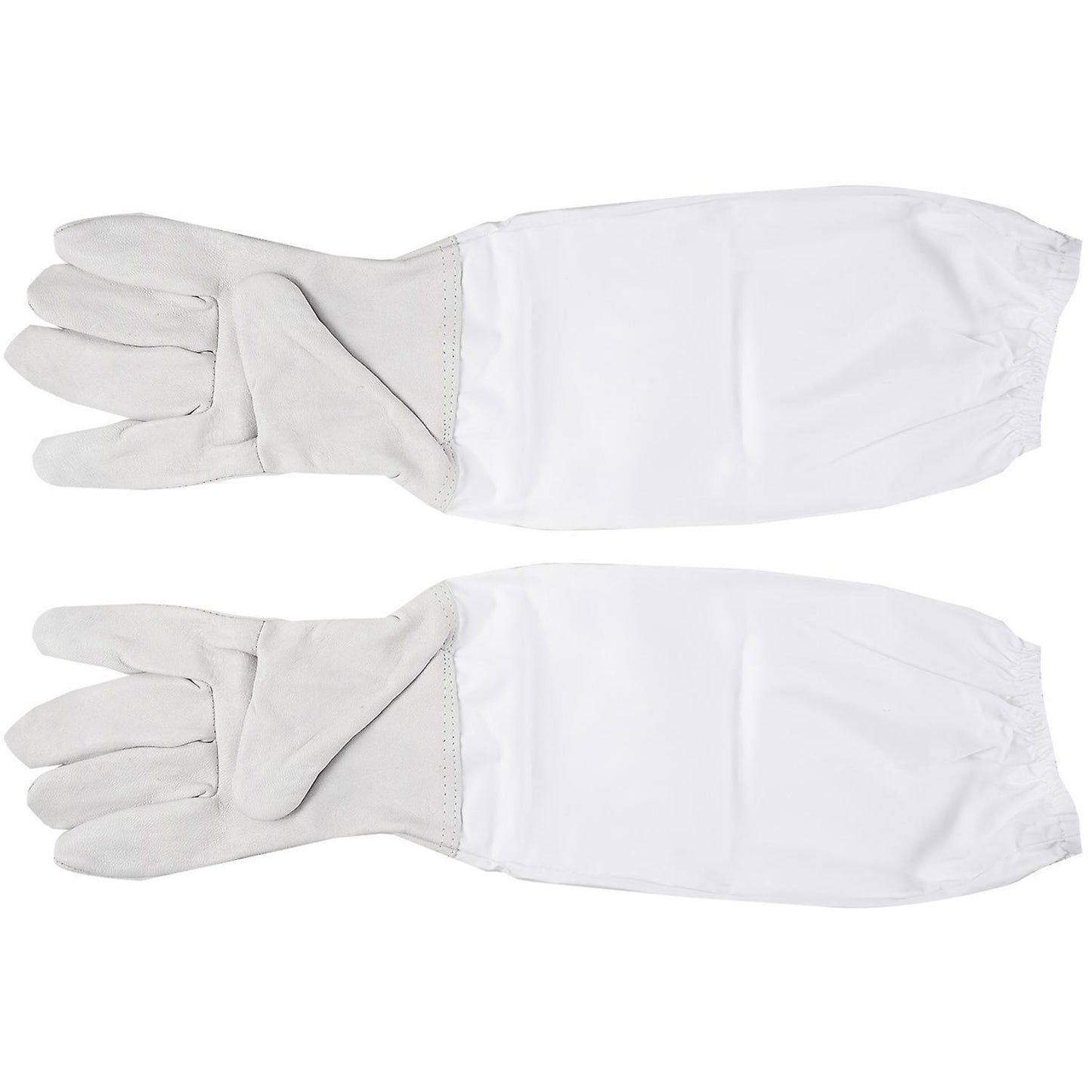 1 Pair Of Gloves with Protective Sleeves Ventilated Professional Anti Bee for Apiculture Beekeeper -