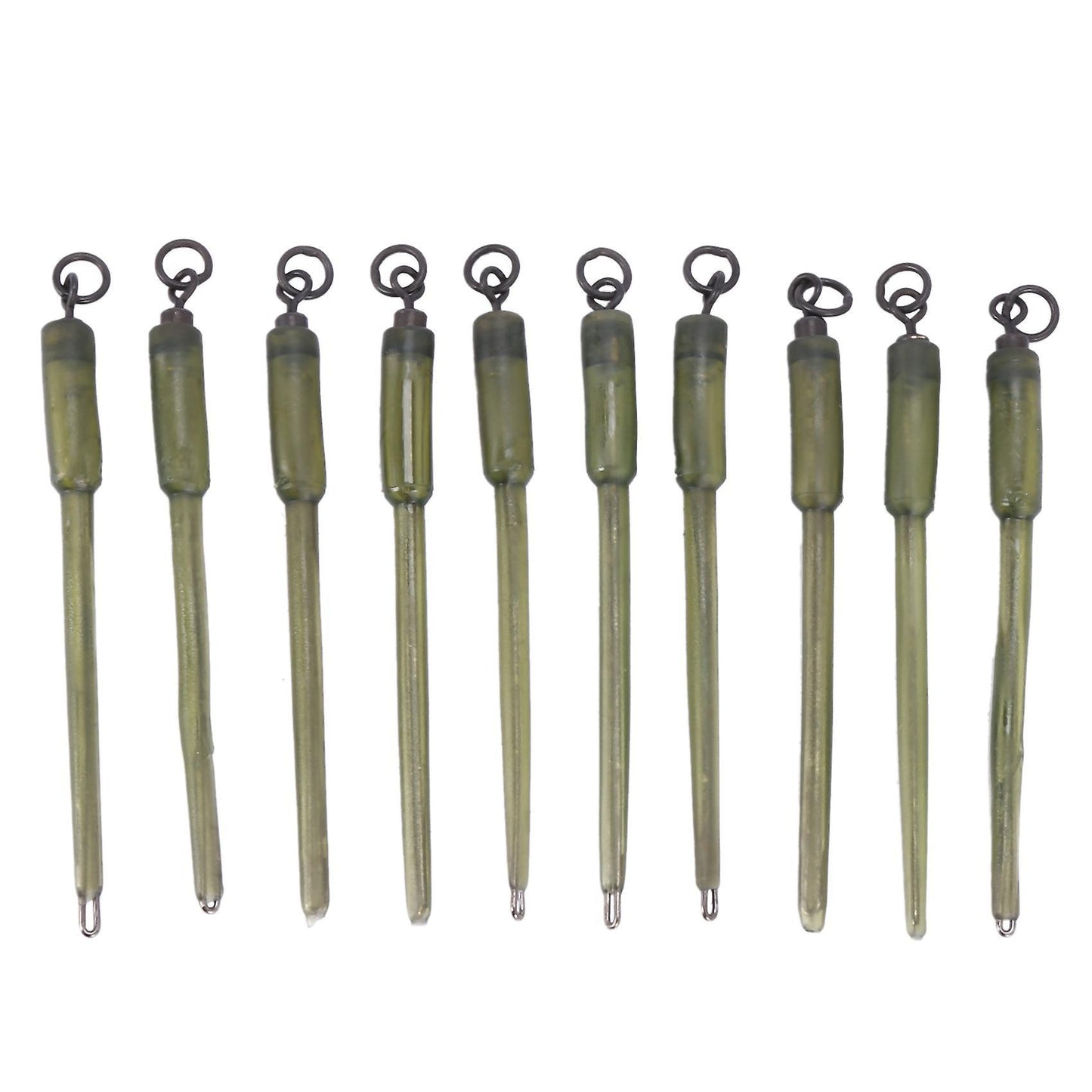 10pcs Carp Fishing Connector Swivels Pva Tube Bags Stems Solid Bag
