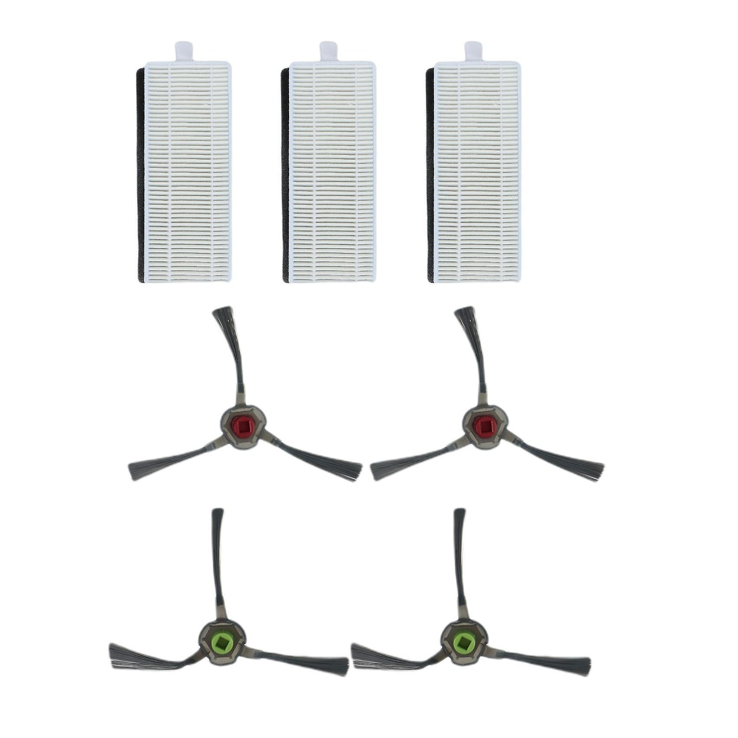 For Ecovacs Deebot U2 Dgn22 Vacuum Cleaner Side Brush Hepa Filter