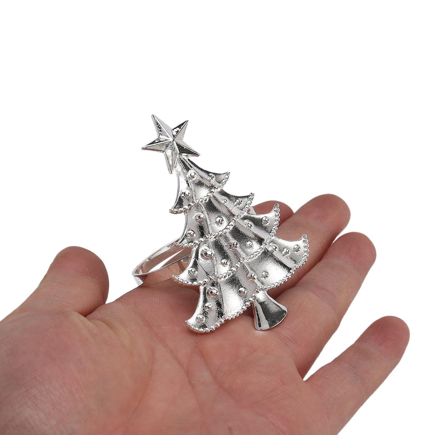 6pcs Silver Christmas Tree Wedding Home Xmas Party Table Decor