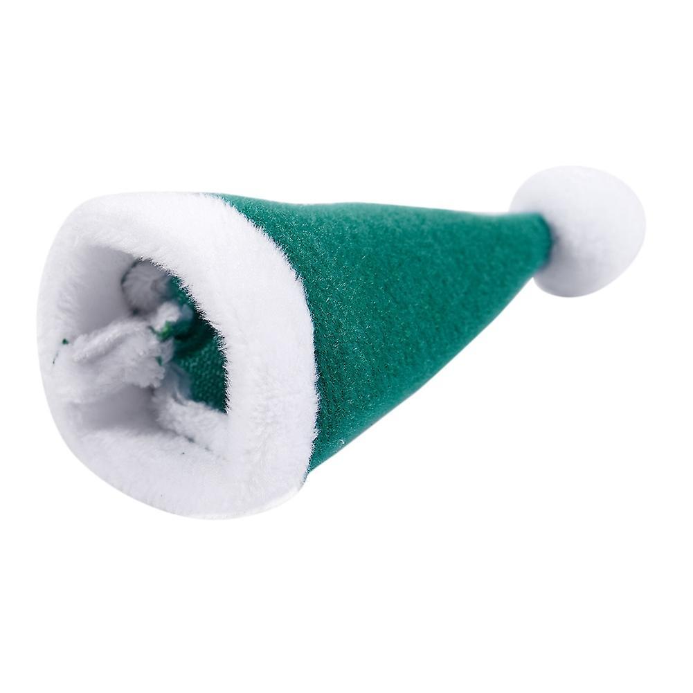 10pcs/set Mini Christmas Hat Santa Claus Hat Gift Caps Green 2