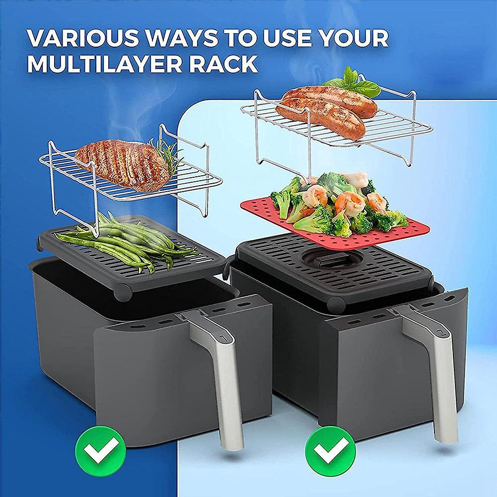 Air Fryer Rack for Ninja Dz201/dz401 Foodi Accessories Rack