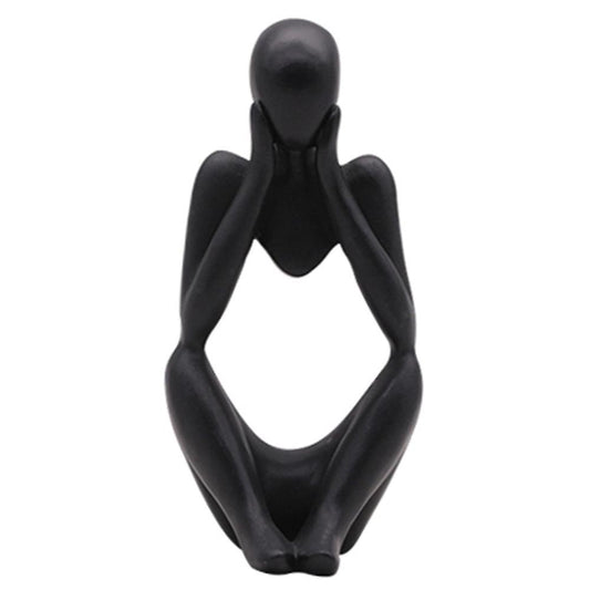 Thinker Statue Abstract Figure Sculpture Small Ornaments Resin-f