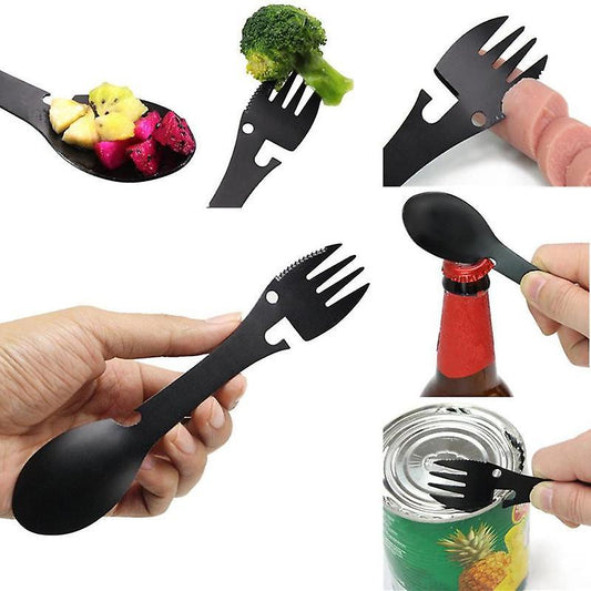 Equipment Cookware Spoon Fork Bottle Opener Tool Outdoor Survival