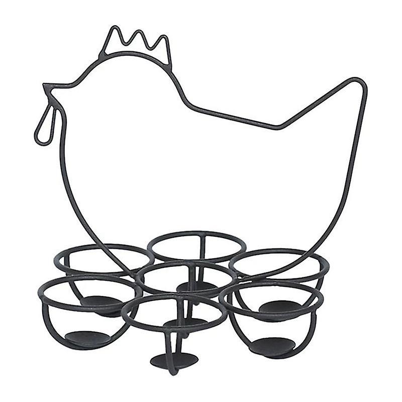 Egg Basket for Gathering Fresh Eggs Metal Egg Rack for Kitchen B
