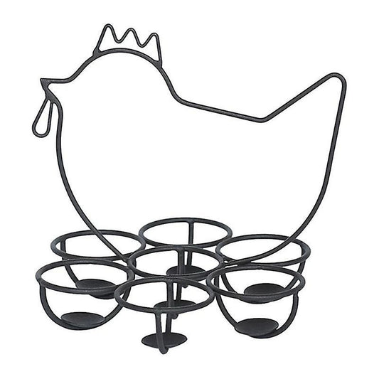 Egg Basket for Gathering Fresh Eggs Metal Egg Rack for Kitchen B