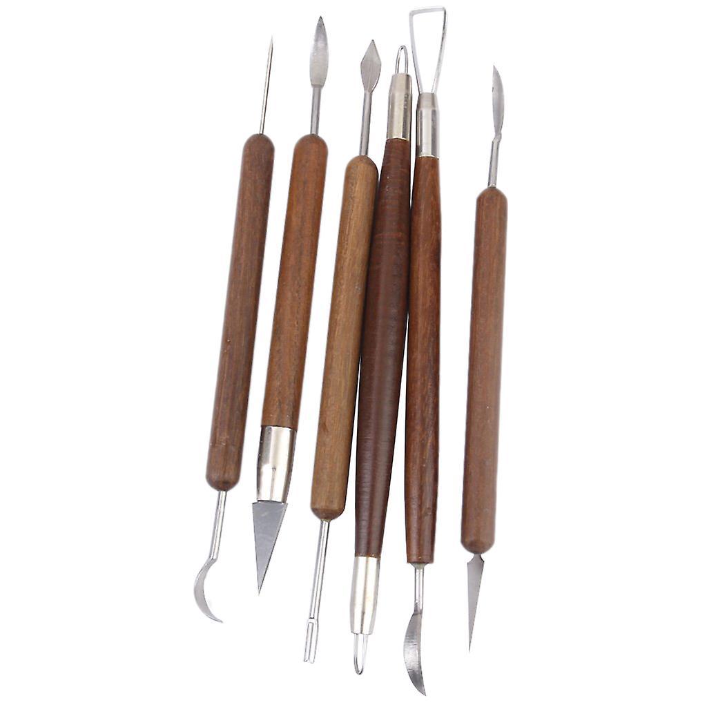 Set 6 Pcs Aluminum Clay Sculpting Tools