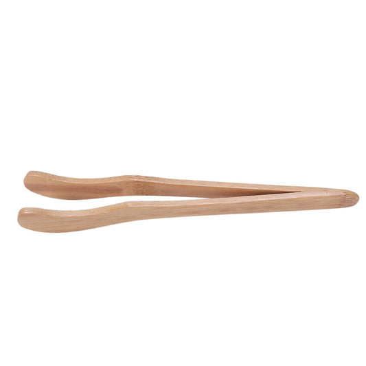 Wood Color Bamboo Chinese Kongfu Tea Tong Tweezers Teaware 6.9" Long