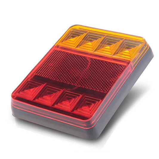 8 Led Dc12v Waterproof Taillights Rear Tail Light for Trailer Truck