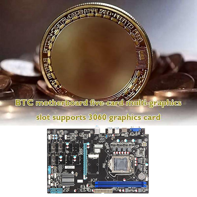 B250 Btc Mining Machine Motherboard 12 Gpu Graphics Card Slots