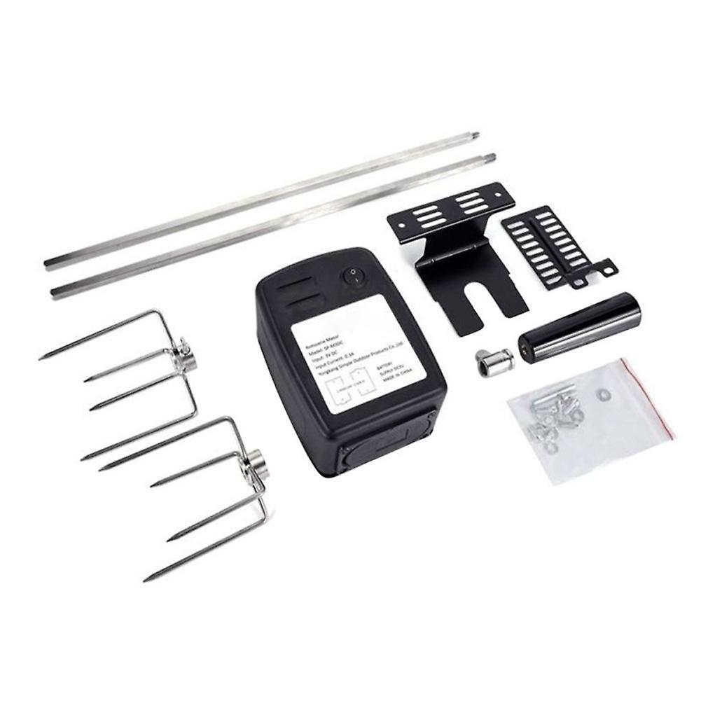 Electric Bbq Motor Metal Forks Grill for Outdoor Camping Cooking