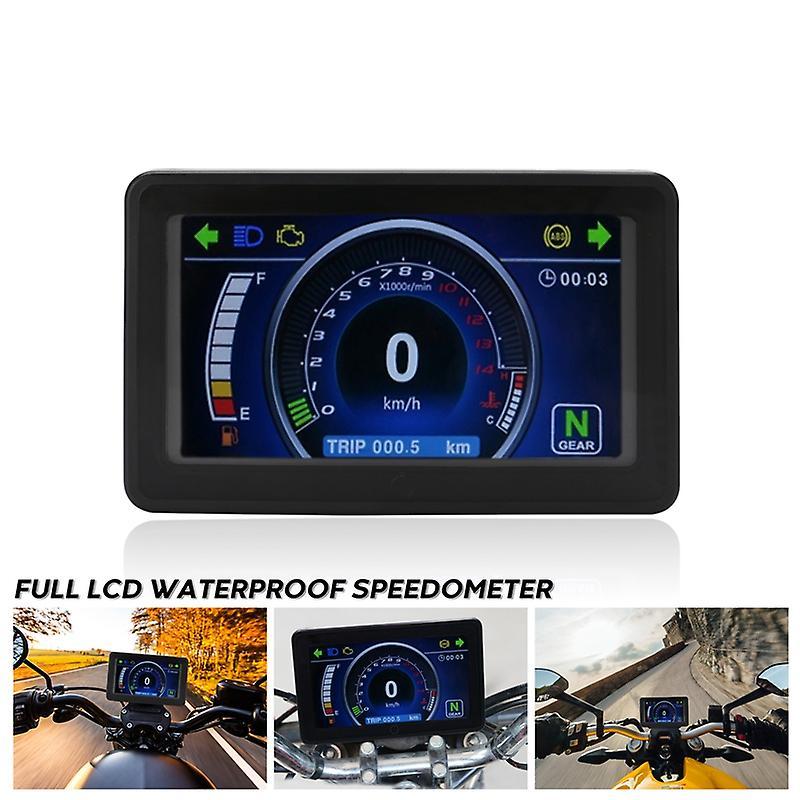 Universal Motorcycle Lcd Display Instrument for 1,2,4 Cylinder
