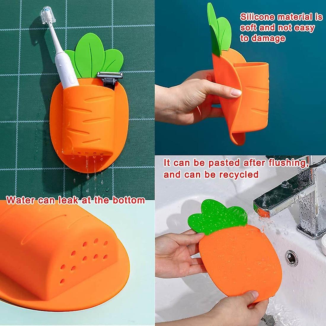 Bathroom Toothbrush Holder Electric Toothpaste Wall-mounted Storage